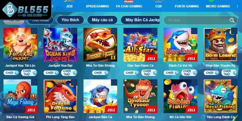 Tổng hợp sảnh game Bắn Cá nổi bật đáng thử tại BL555