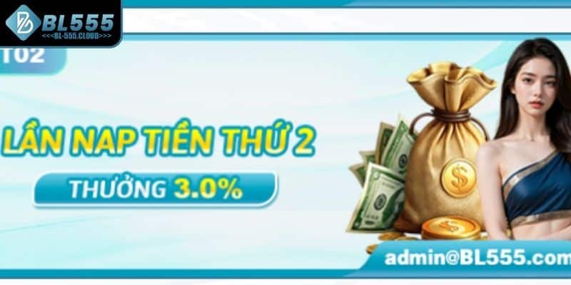 Hoàn 3.0% khi gửi lần hai