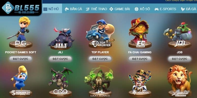 Khám phá 5 nhà phát hành game Nổ Hũ nổi bật nhất tại BL555